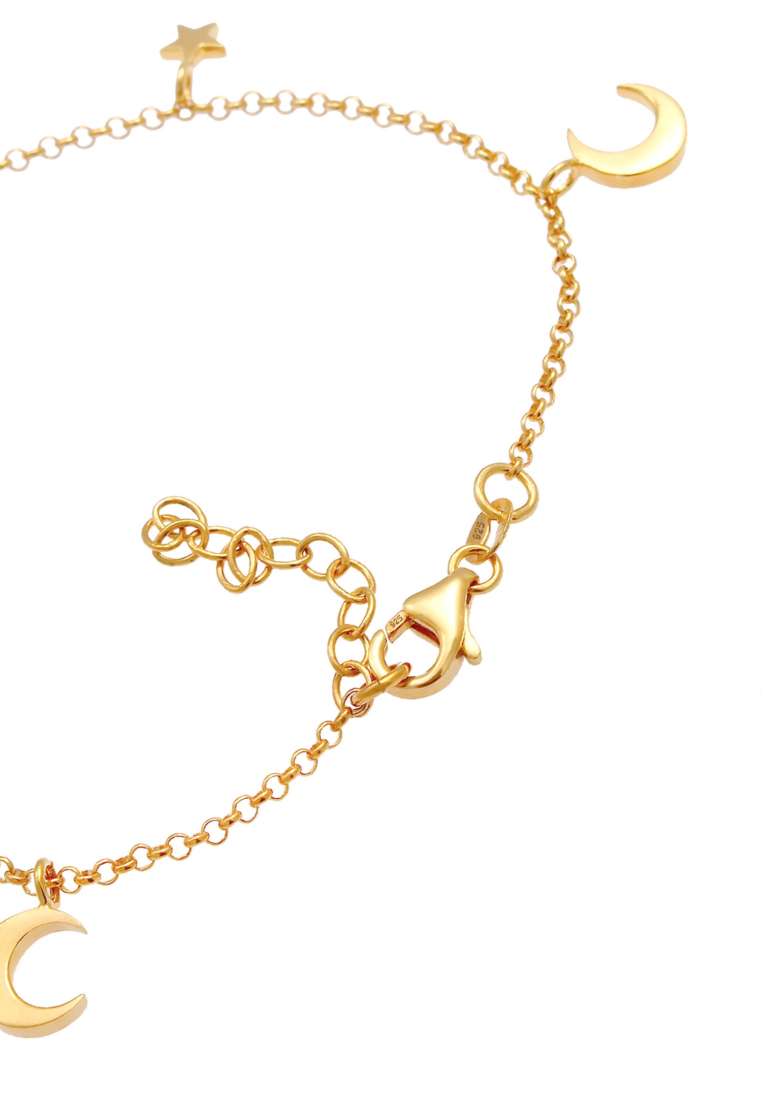 Elli Croissant d'Astro Dames Étoiles en argent sterling 925