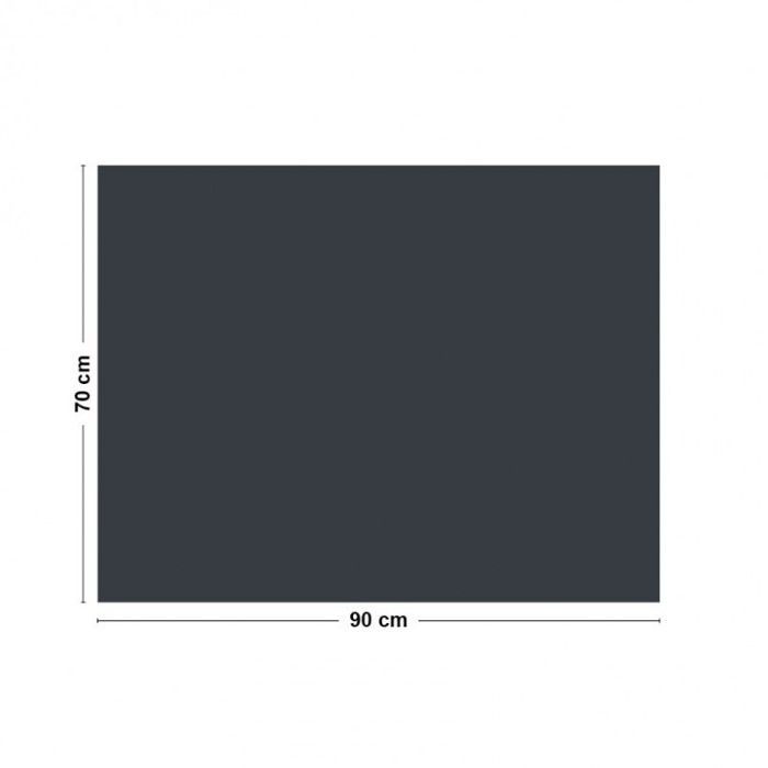 Fond de hotte en aluminium - effet ardoise gris RAL7016 - 70x90 cm - 99 Déco