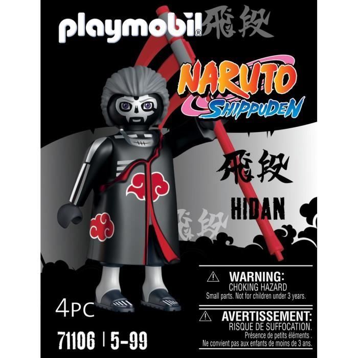 PLAYMOBIL - 71106 - Hidan - Naruto Shippuden - Personnage de manga ninja avec accessoires