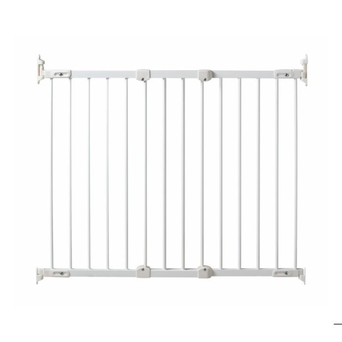 WEBABY - Barrière de sécurité bébé en acier Blanc 108 x 4 x 75 cm NONO  Blanc - Taille unique