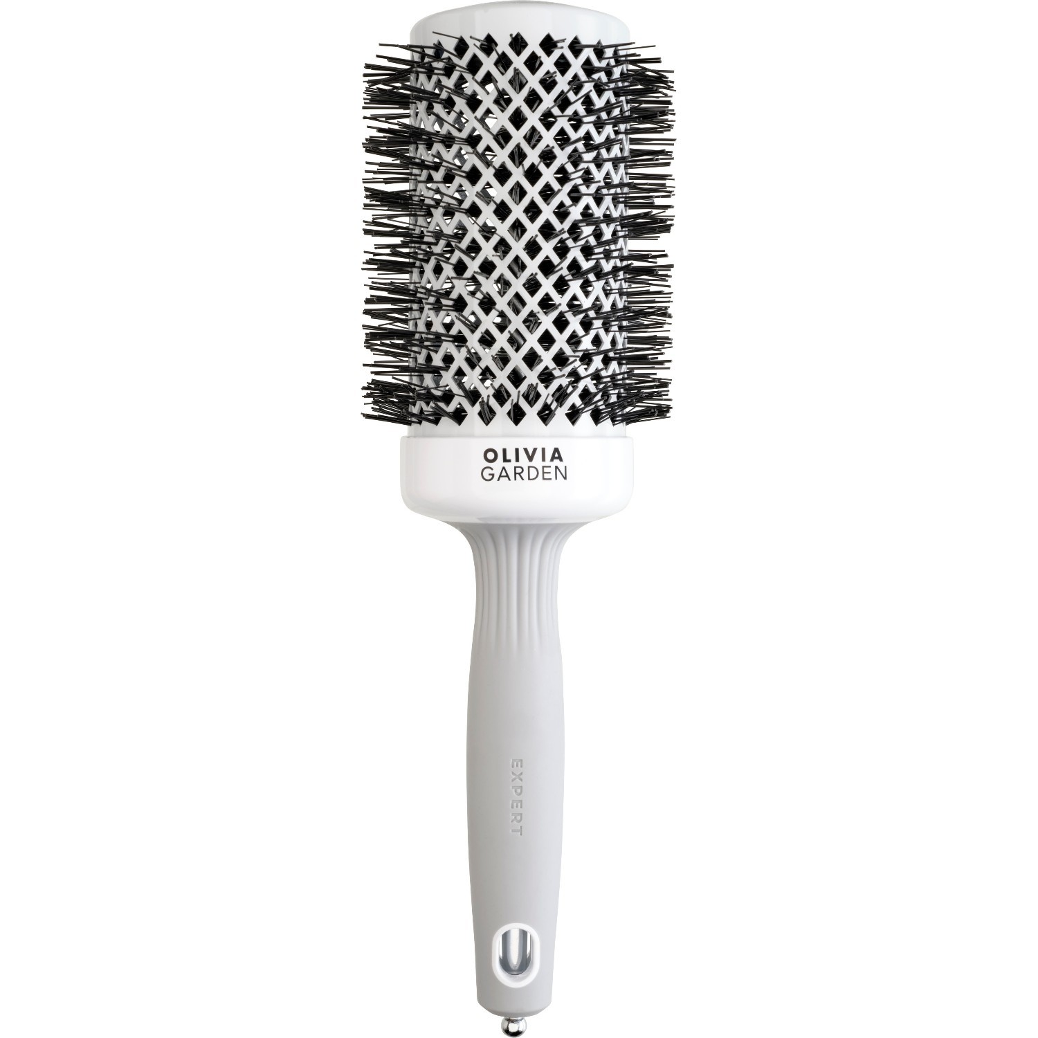 Olivia Garden apaļā suka EXPERT Expert Blowout Shine White & Grey - 1 gab.
