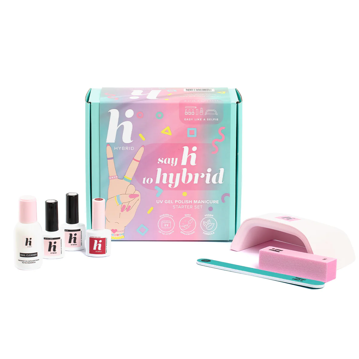 Accessori Starter kit con lampada LED 24 watt - Cofanetto Make Up, Smalto Effetto Gel, Accessori Unghie