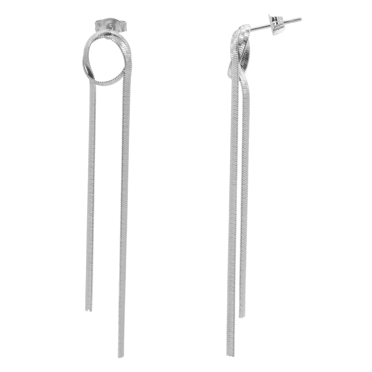 Heideman Boucles d'oreille Enya couleur argentée polie