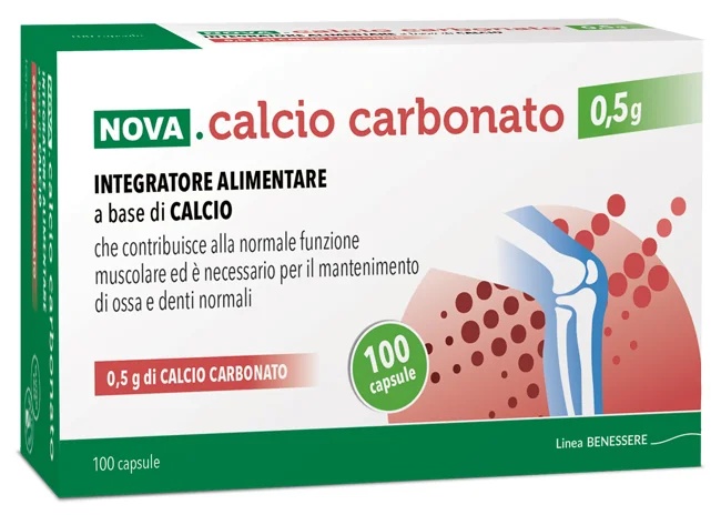 NOVA ARGENTIA Calciumcarbonaat 0,5 g 100 capsules