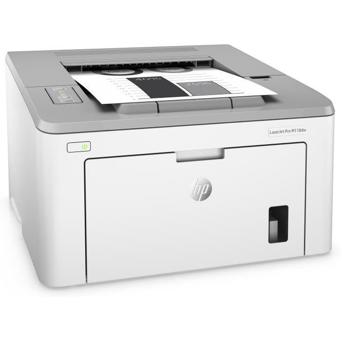 HP Imprimante laser LaserJet Pro M118dw - Monochrome - Impression 49 ppm Mono - 1200 x 1200 dpi - Recto/Verso Automatique - Bac