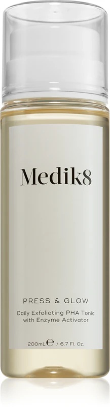 Medik8 Press & Glow šveičiamasis ir valomasis tonikas
