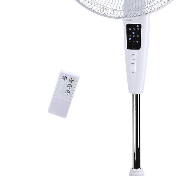 Ventilador de pedestal FS40-11NR con altura de oscilación de 80°