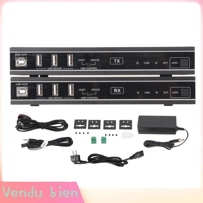 Garosa Para extensión Enchufe UE Para extensor Para HDP EHC100U 8K HD Multimedia Interfaz USB Proyector de video y sonido NUEVO Enchufe UE