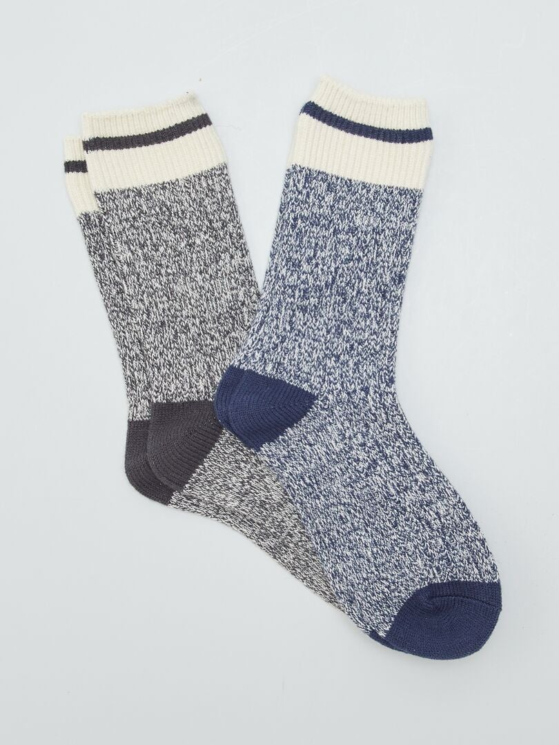 Pares de calcetines abrigados - GRISES