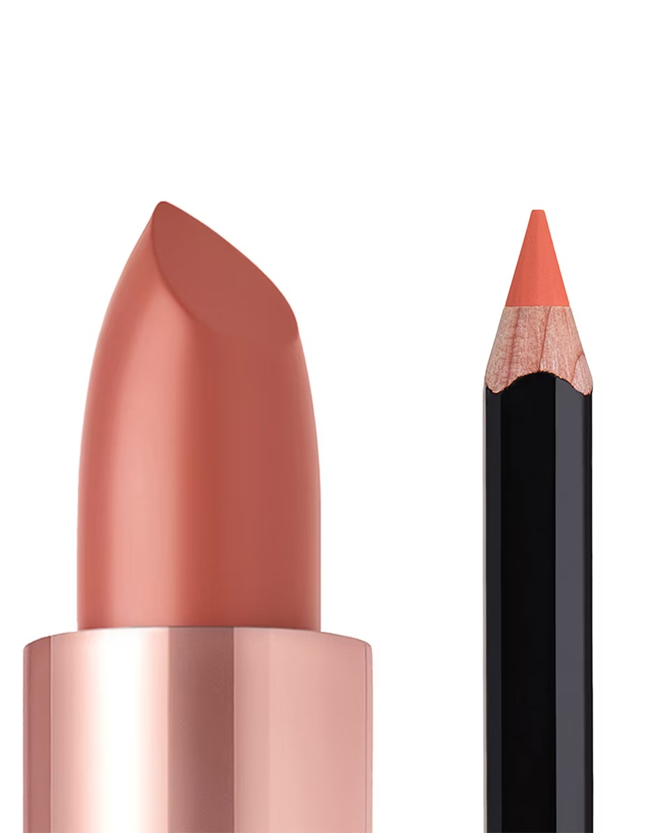 ANASTASIA BEVERLY HILLS ΚΙΤ ΔΙΠΛΟΥ ΜΑΤΙΟΥ ΓΙΑ ΠΙΟ ΠΛΟΥΣΙΑ & ΣΜΙΛΜΕΝΑ ΧΕΙΛΗ ΚΡΑΓΙΟΝ PEACH BUD ΣΑΤΕΝ ΚΡΑΓΙΟΝ ΜΑΡΚΑΔΟΡΟΣ ΧΕΙΛΙΩΝ ΠΟΥ ΨΗΘΗΚΕ ΣΤΟΝ ΗΛΙΟ