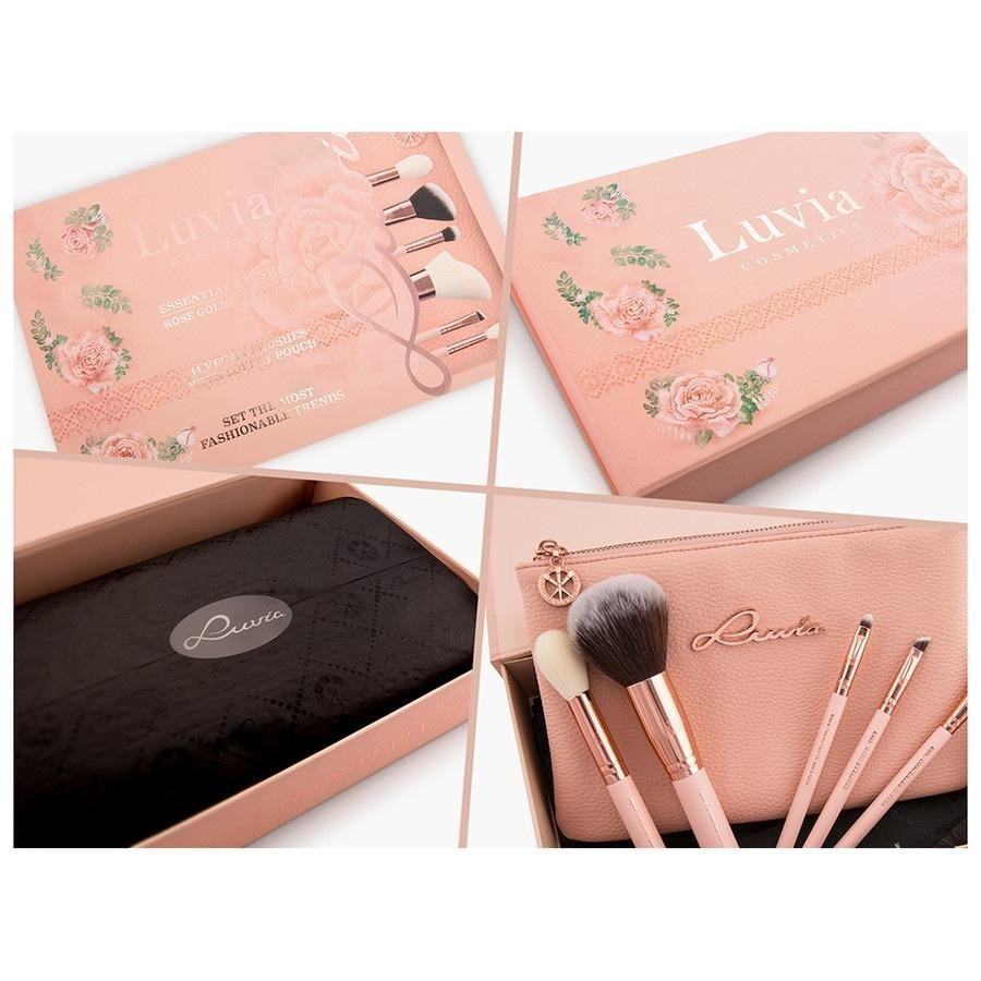 Sada štetcov Luvia Essential Brushes – ružovo-zlatý vintage štýl – 1 kus