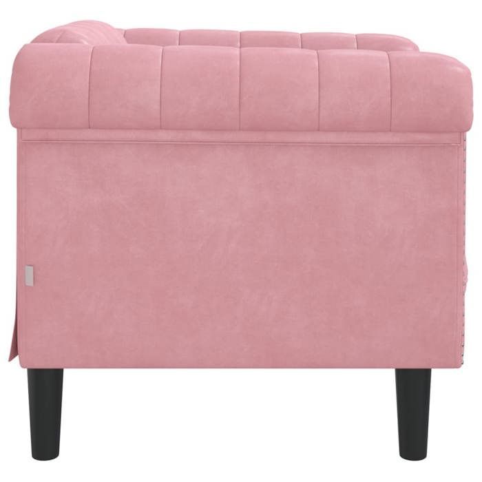 vidaXL Fauteuil, Chaise de Relaxation avec Accoudoirs et Dossier, Canapé de Salon Salle de Séjour Intérieur, Moderne, Rose 372568