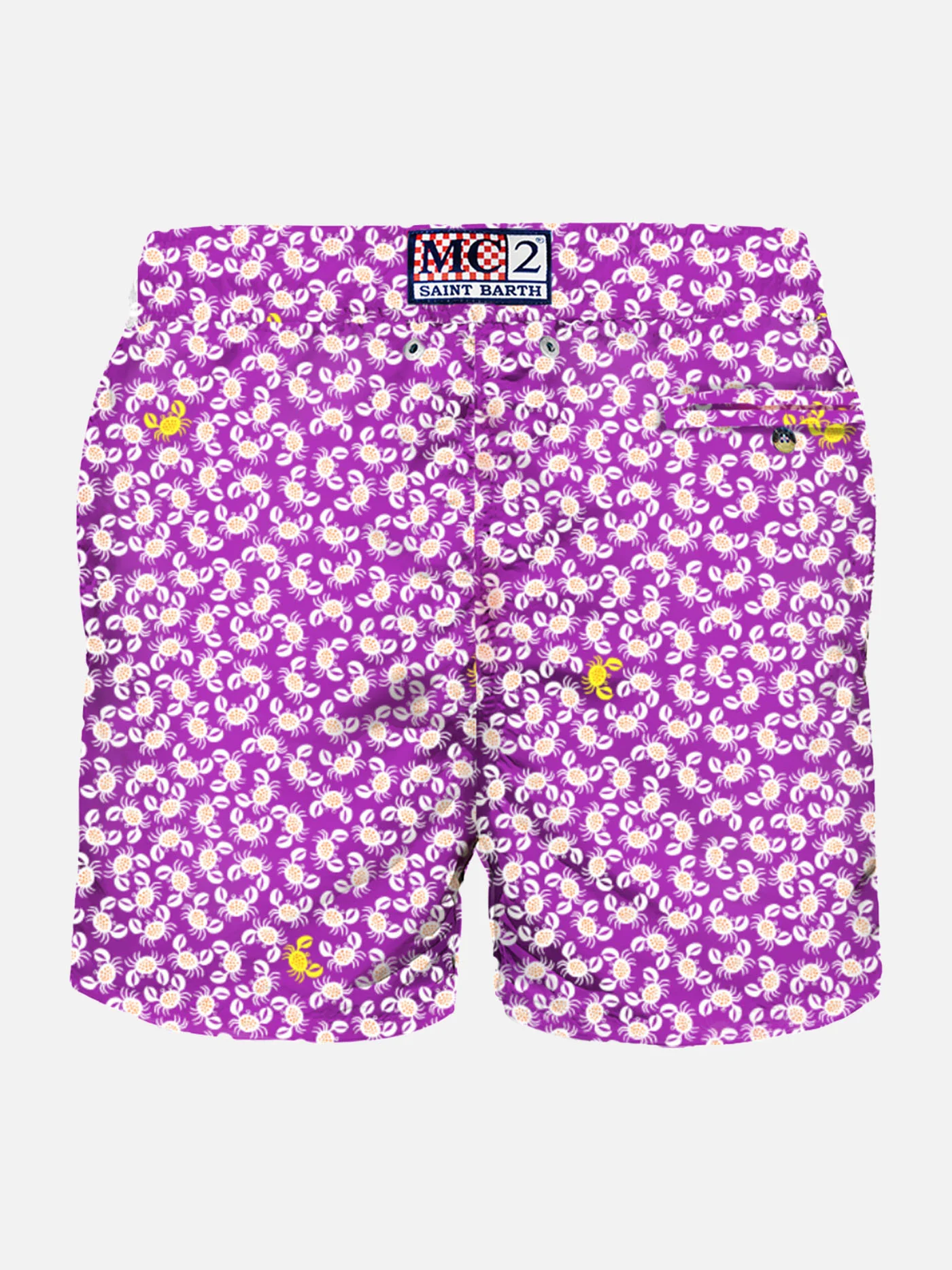 Leichte Herrenbadehose mit Krabbenmuster