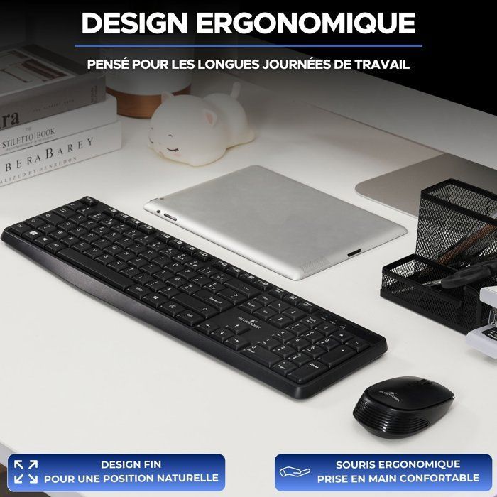 Clavier filaire - 15 touches de raccourcis multimédias - BLUESTORK - Media Office - KB-MEDIA-OFFW/FR - AZERTY