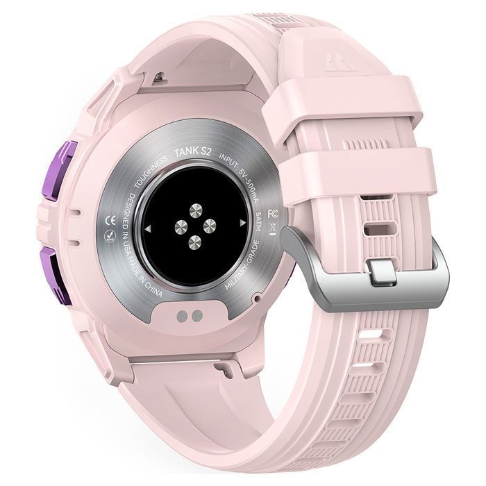 Relógio inteligente feminino KOSPET S2 com GPS e rastreador de atividades físicas para Android, iOS, Samsung, Xiaomi e iPhone - Rosa