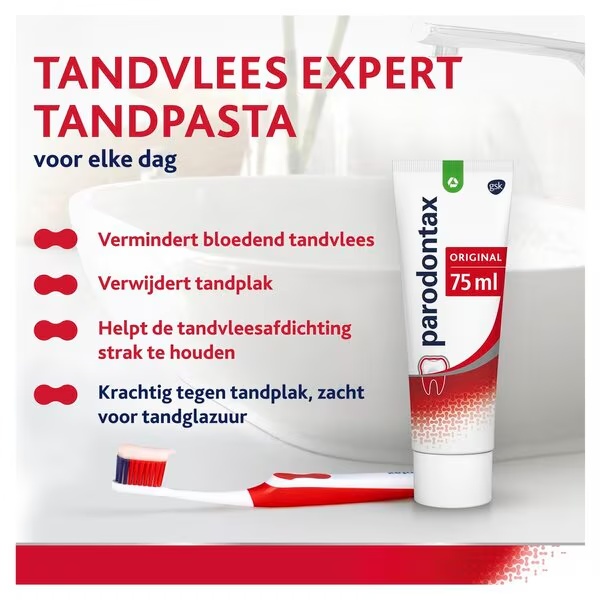 Zobna pasta Parodontax Original<br>Medicinski pripomoček - 4 x 75 ml
