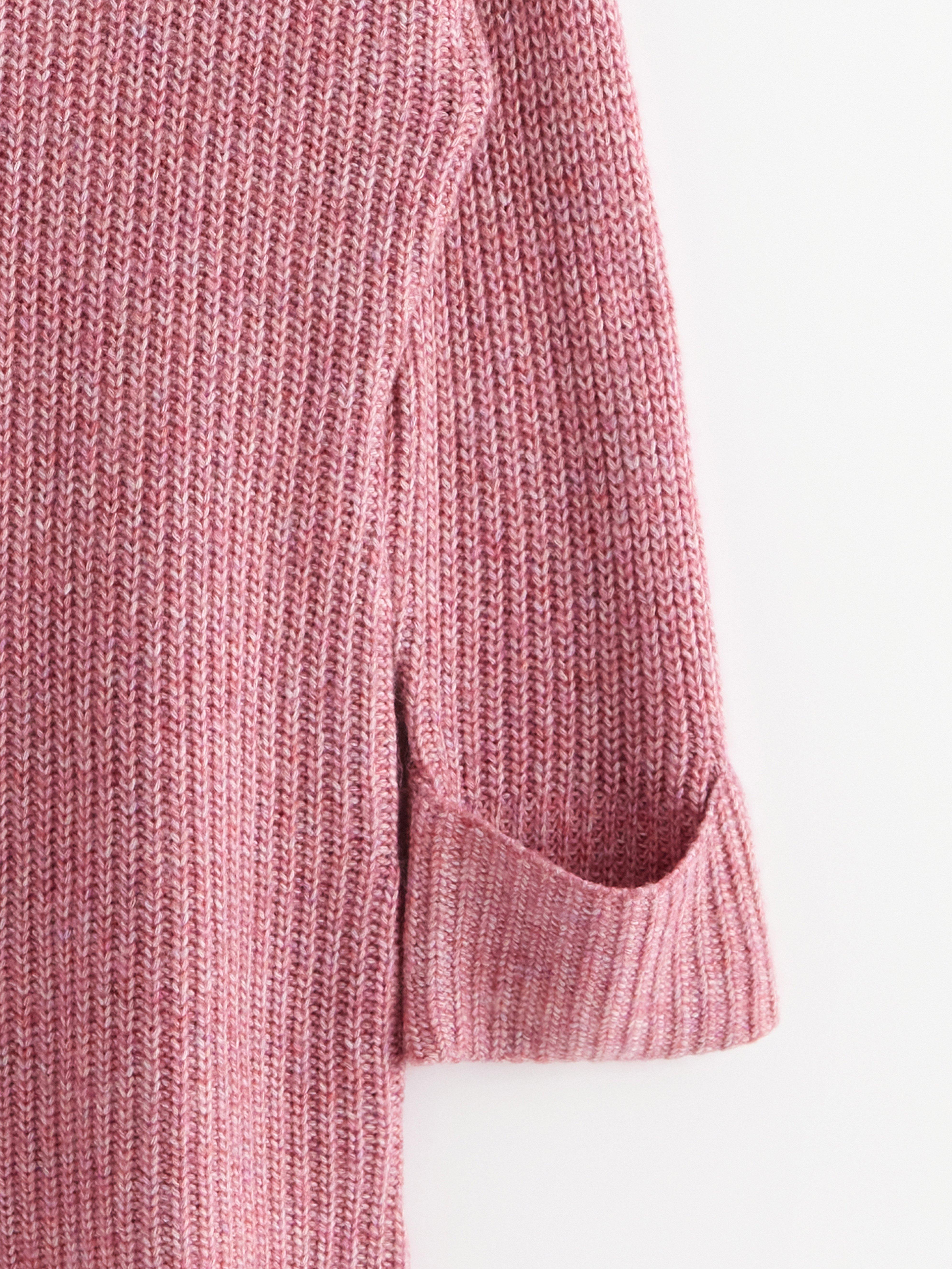 Minivestido de punto rosa