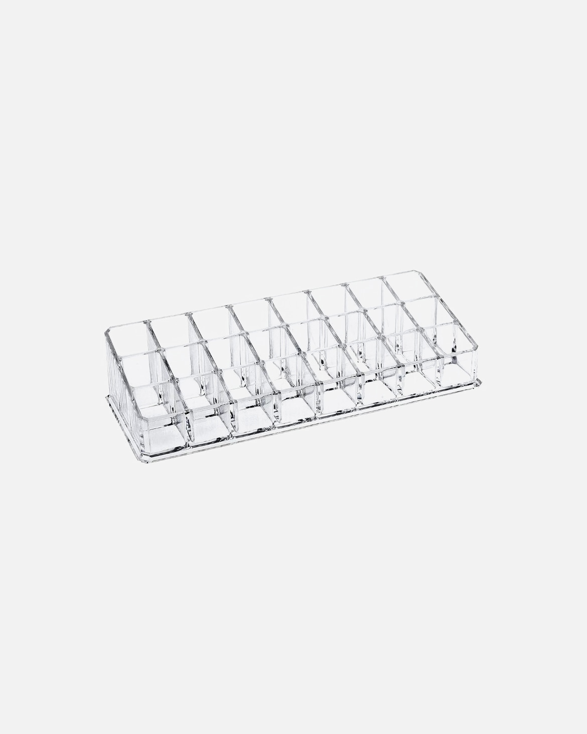 Boîte de maquillage UNIQ Beautycase pour rouges à lèvres, 24 compartiments – U302 – Transparent