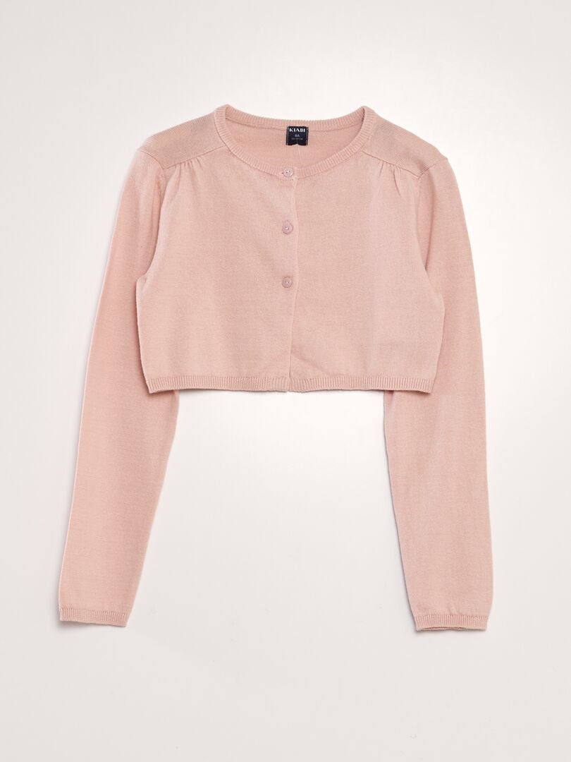 Cardigã estilo bolero - ROSA