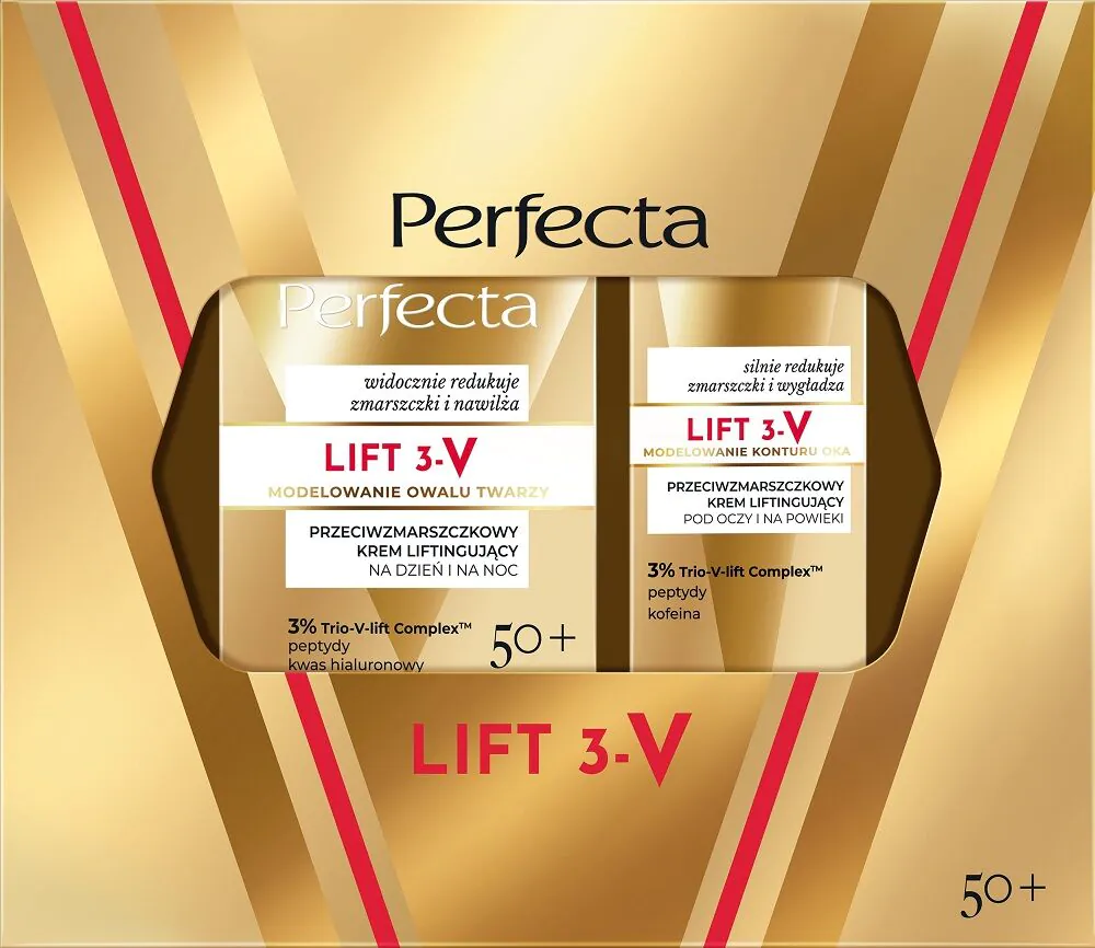 Perfecta V-Lift Zestaw kosmetyków Liftingujący krem do twarzy + Krem pod oczy