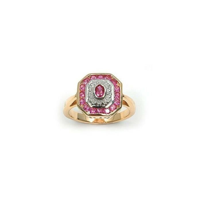 Marquise ring with cubic zirconia, plated in 18k gold (750/000), guaranteed nickel-free