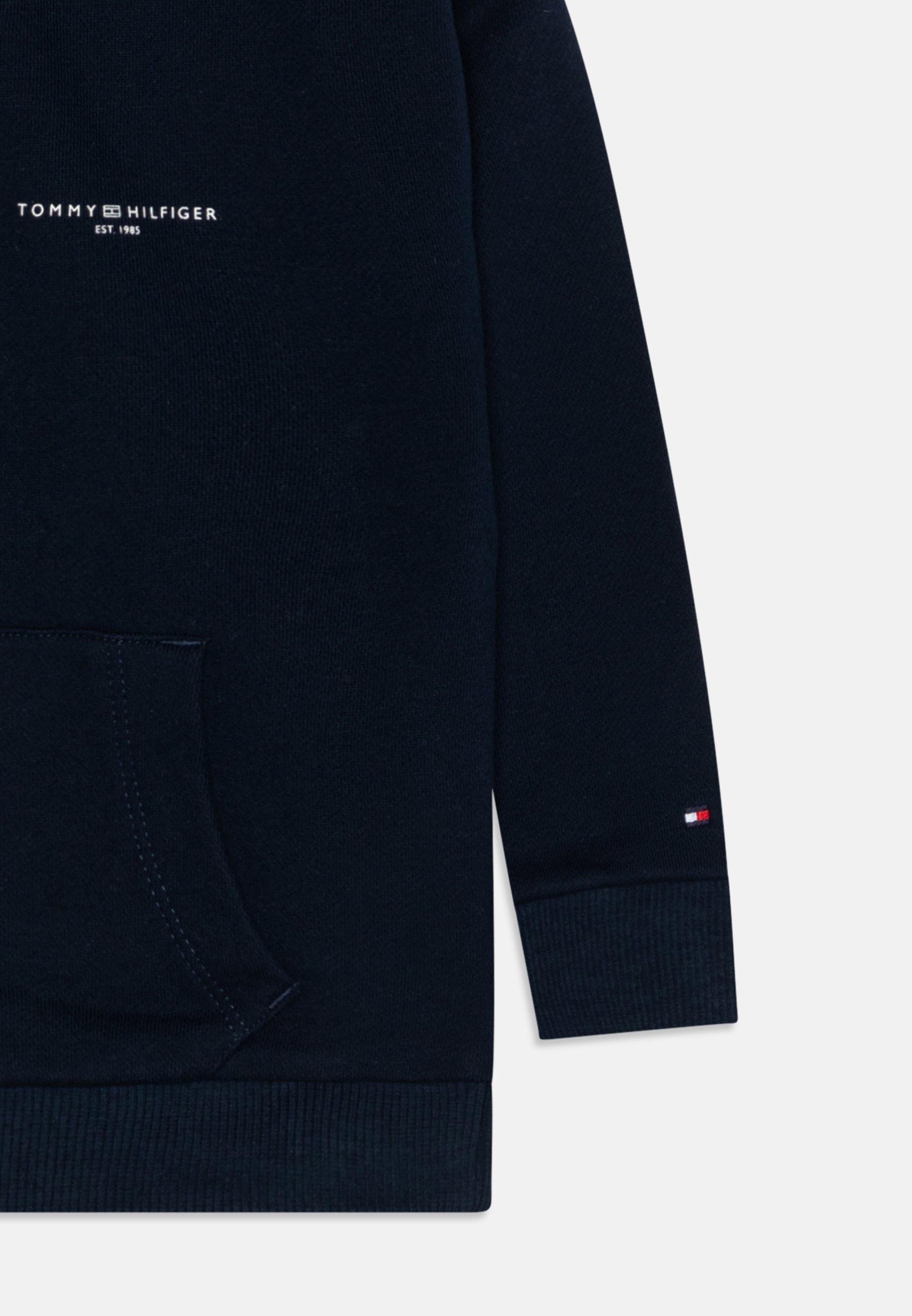 Sweat à capuche unisexe Tommy Hilfiger MINI CORP LOGO - Bleu marine nuit