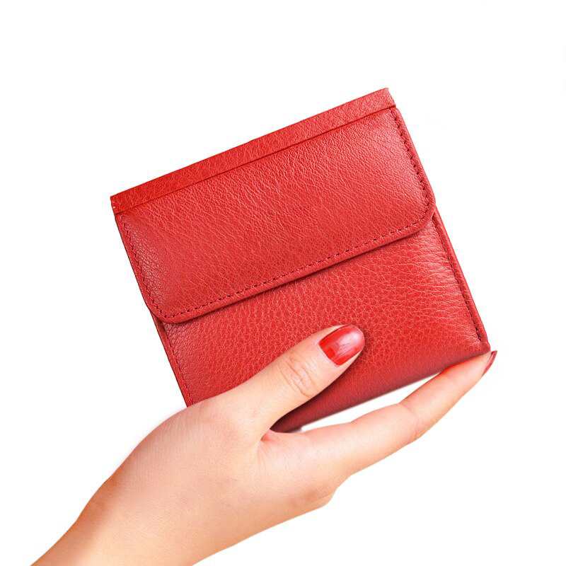 Mini portefeuille femme en cuir véritable, petit portefeuille de luxe en cuir de vachette, porte-cartes fin, nouveau portefeuille pour femme