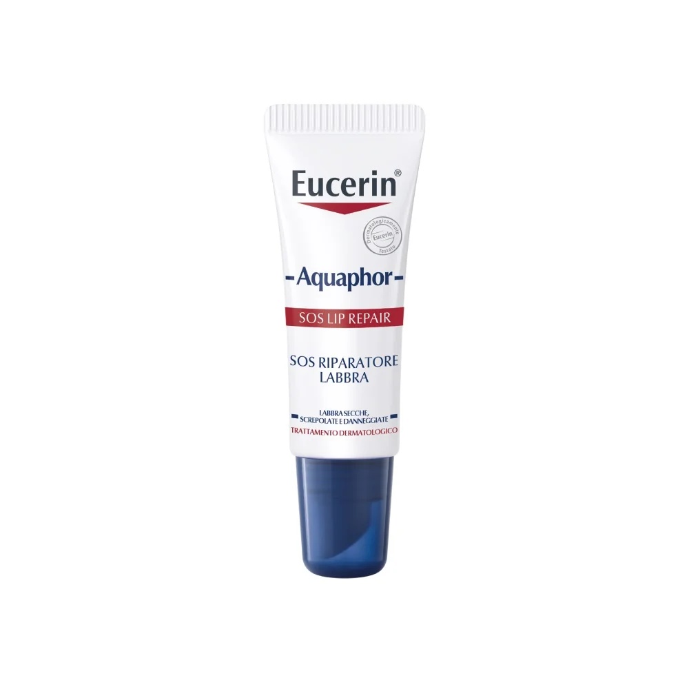 EUCERIN Eucerin Aquaphor SOS Lip Repair 10 ml vlažilna krema za razpokane ustnice