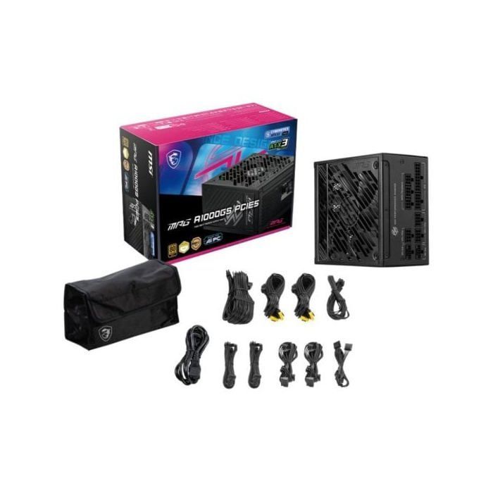 Alimentation - MSI - MPG A1000GS - 1000W - 80PLUS Gold - 100% modulaire