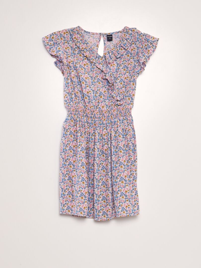 Vestido estampado con volantes - ROSA