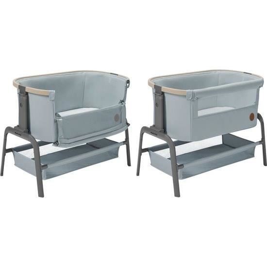 MAXI COSI Iora, höhenverstellbares Beistellbett, von Geburt an bis 6 Monate (bis 9 kg), Beyond Grey ECO
