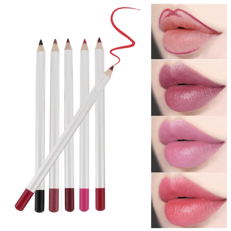 Matita labbra 3 in 1, rossetto opaco impermeabile, matita labbra Lady Charming, strumento per il contorno labbra, rossetto morbido, trucco Maquiagem TSLM1