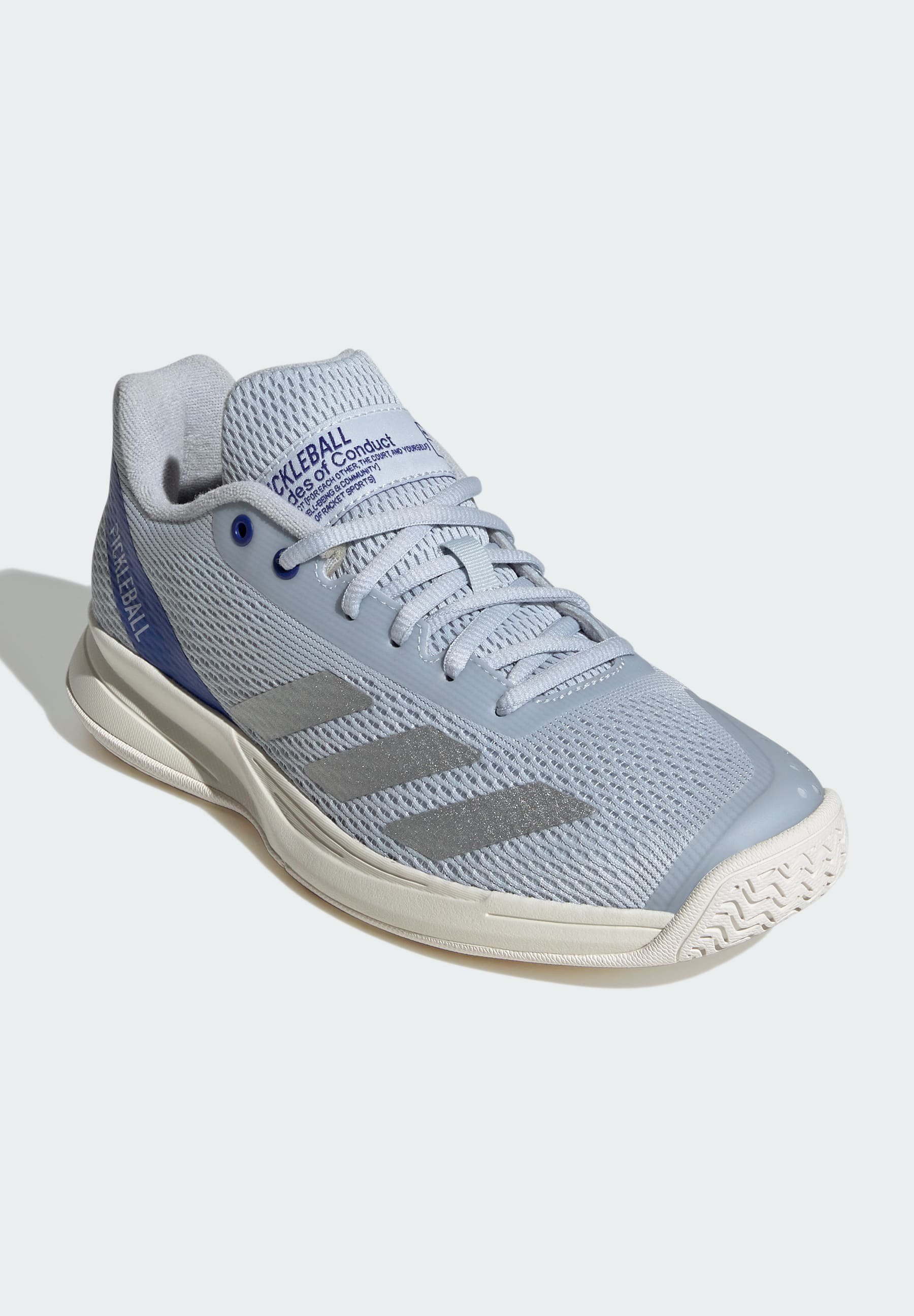 adidas Performance PICKLE - Chaussures de tennis multicourts - bleu halo argent métallisé bleu clair