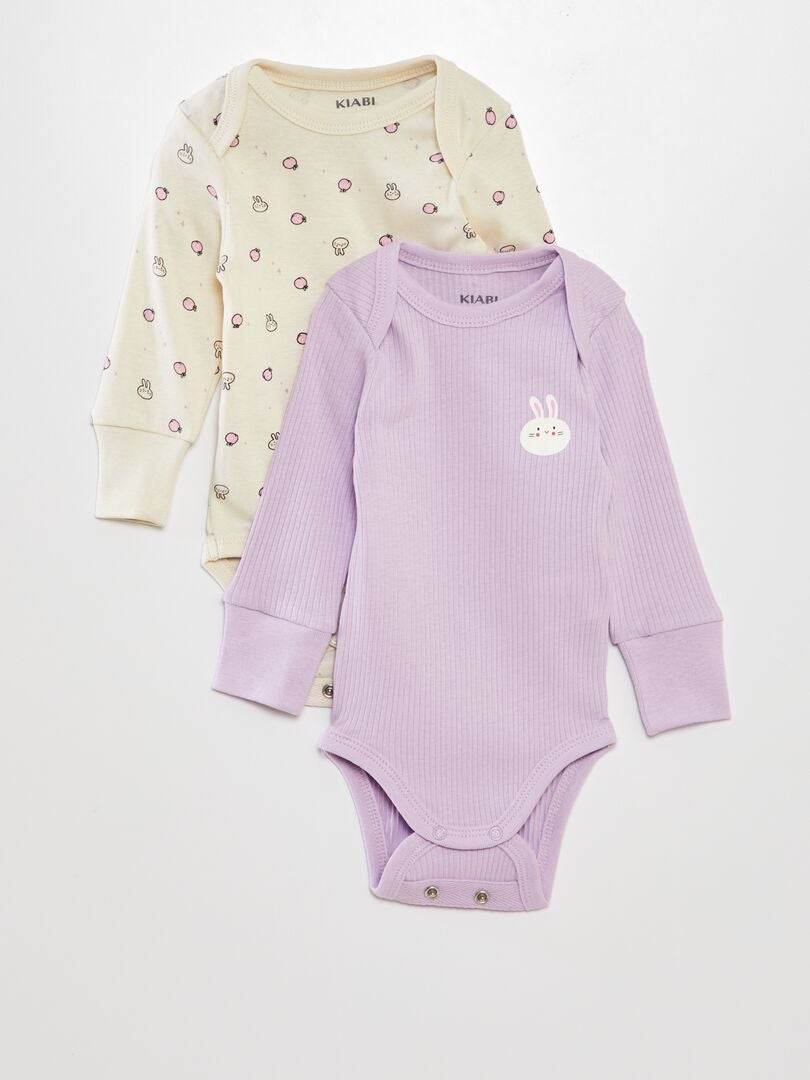 Conjunto de body de manga larga - MORADO