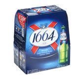 KRONENBOURG 1664 Pack de 6 botellas de cerveza rubia - 5% vol. - 25 cl