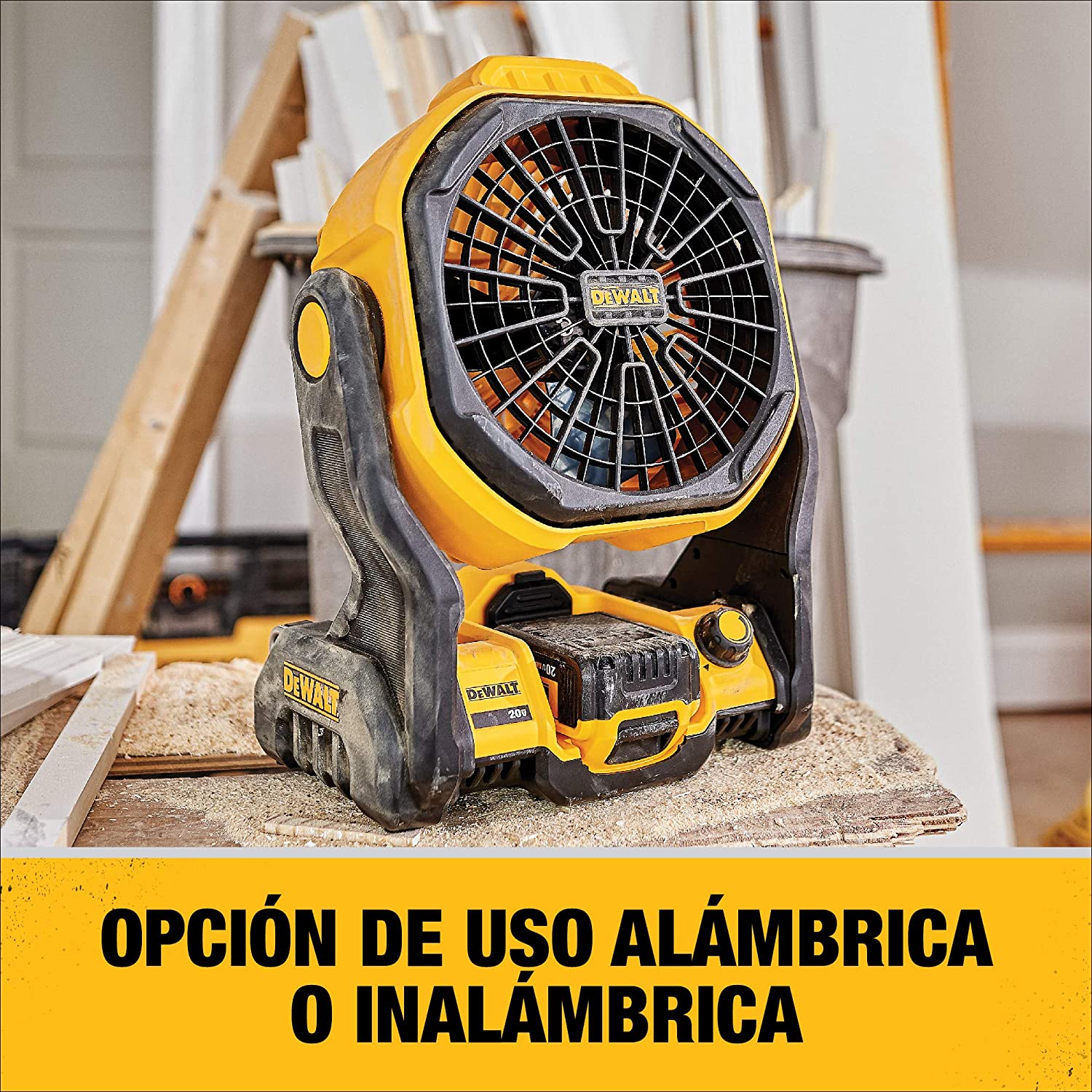 DEWALT 20V MAX TRÅDLØS ARBEIDSPLASSVIFTE, 11 TOMMER, KUN VERKTØY (DCE511B)