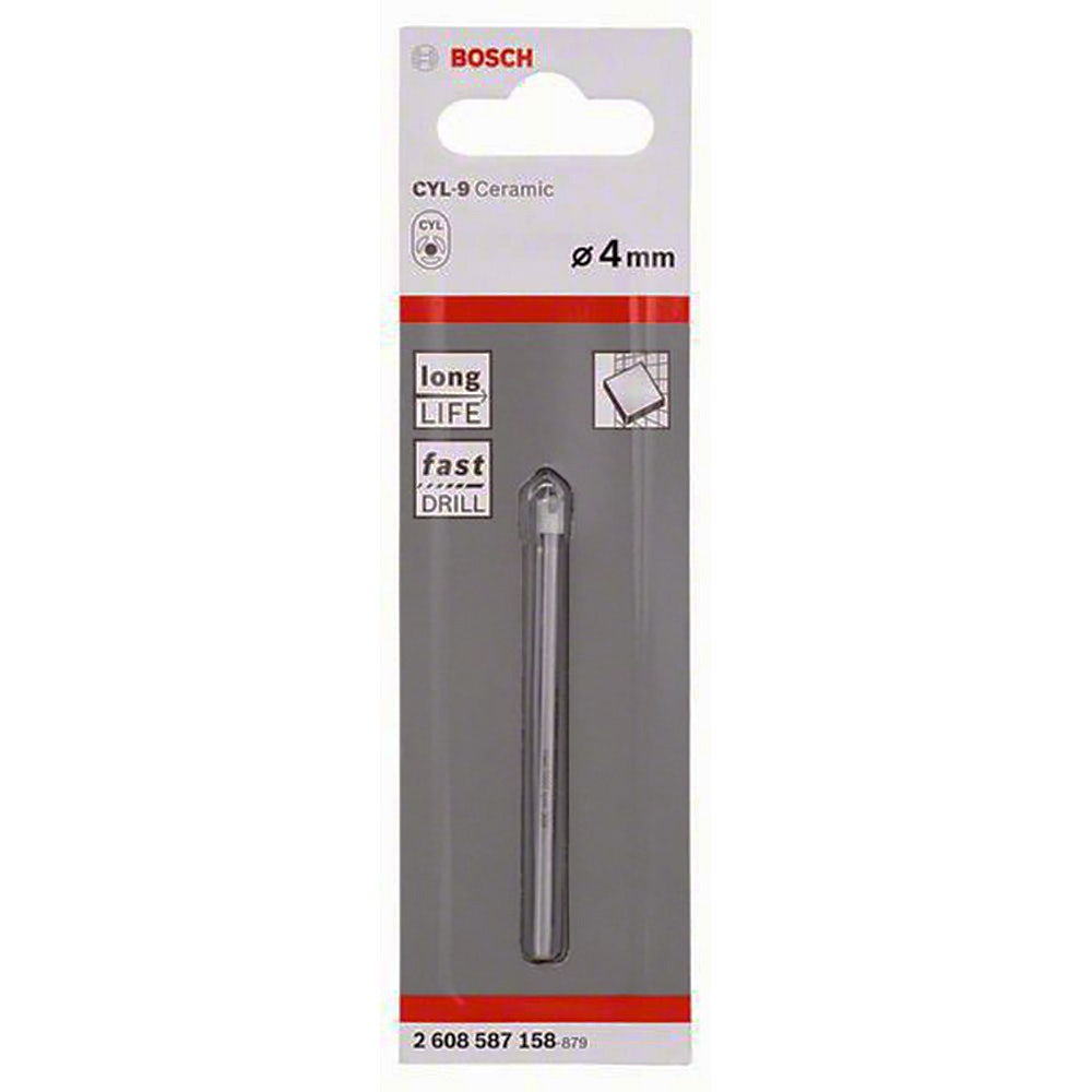 BOSCH TCT-Bohrer für Glas und Fliesen 4,0 x 70 mm - ZYL-9 KERAMIK