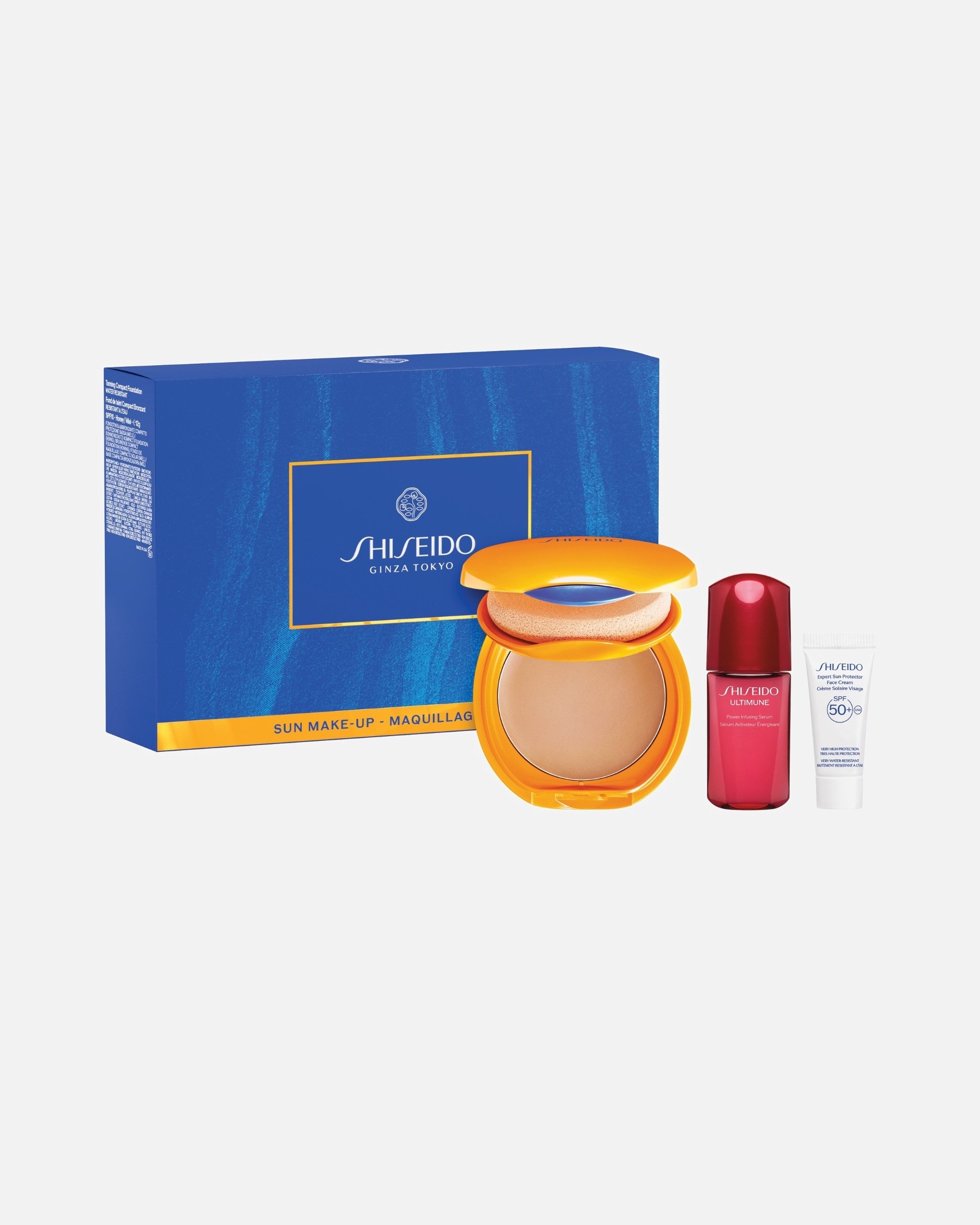 Shiseido Sun Protection Set Opaľovací make-up – Med – 1 kus