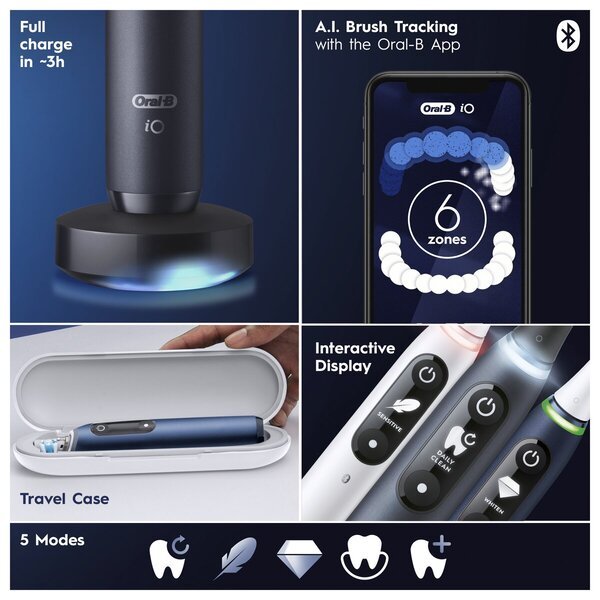Oral-B iO Series 7s електрична четкица за зубе<br>плава