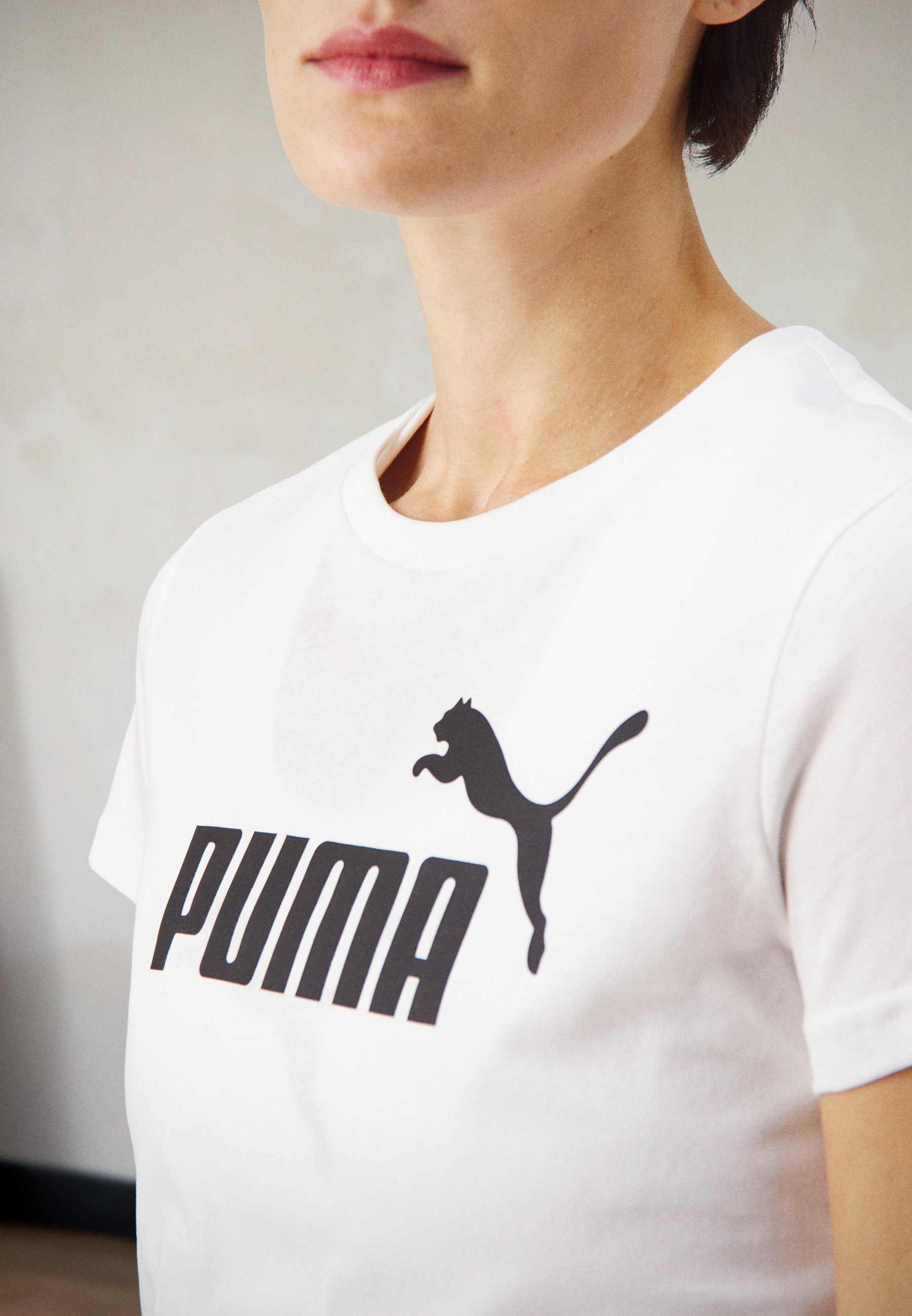 Puma NO 1 LOGO - Tricou cu imprimeu - alb