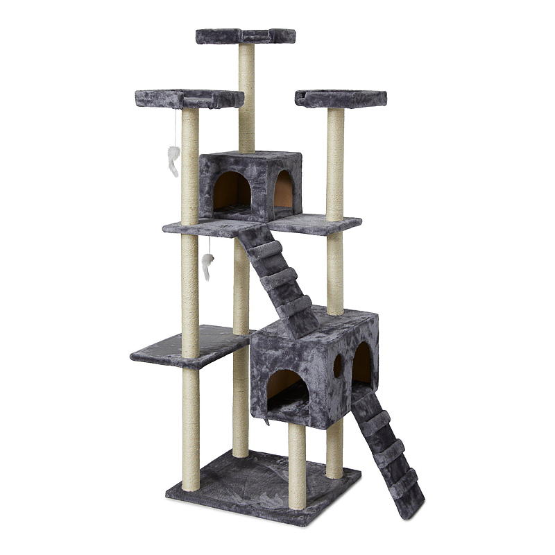 Zoozaker Klimrek voor katten, hoogte 182x60x55 cm
