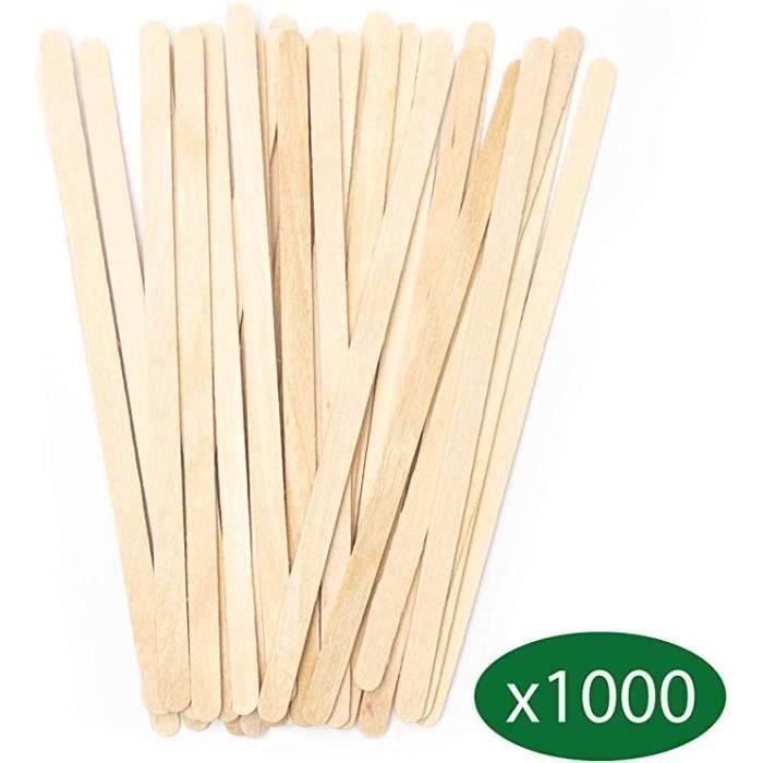 1000 bastoncini di legno per mescolare il caffè, 11 cm - Bastoncini monouso per caffè - Bastoncini biodegradabili per mescolare caffè e tè, DG09347