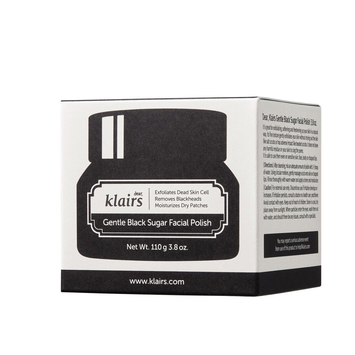 Cara Klairs, delicato scrub viso allo zucchero nero