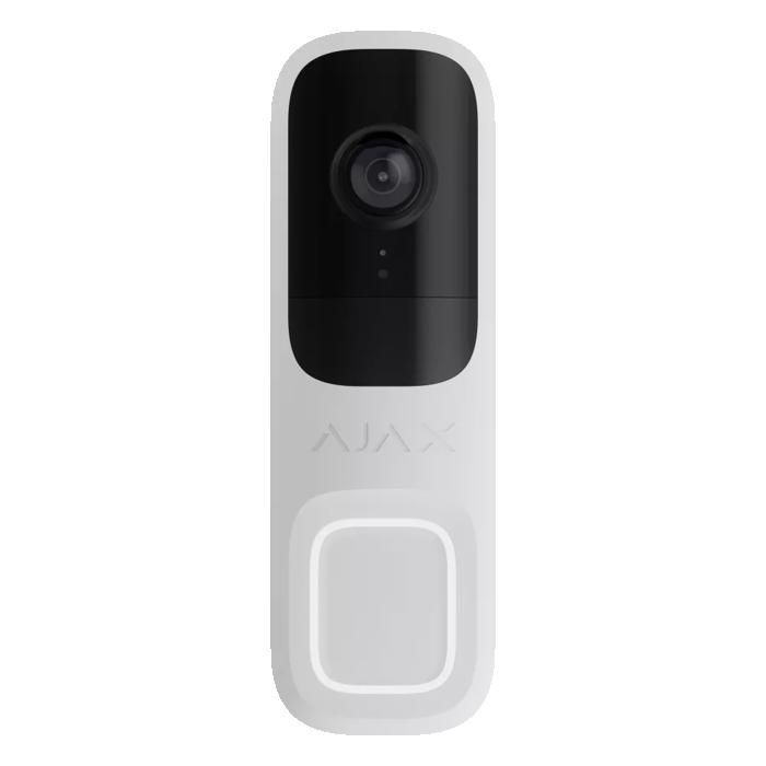 AJAX Video Doorbell with Built-in AI and IR Sensor, White