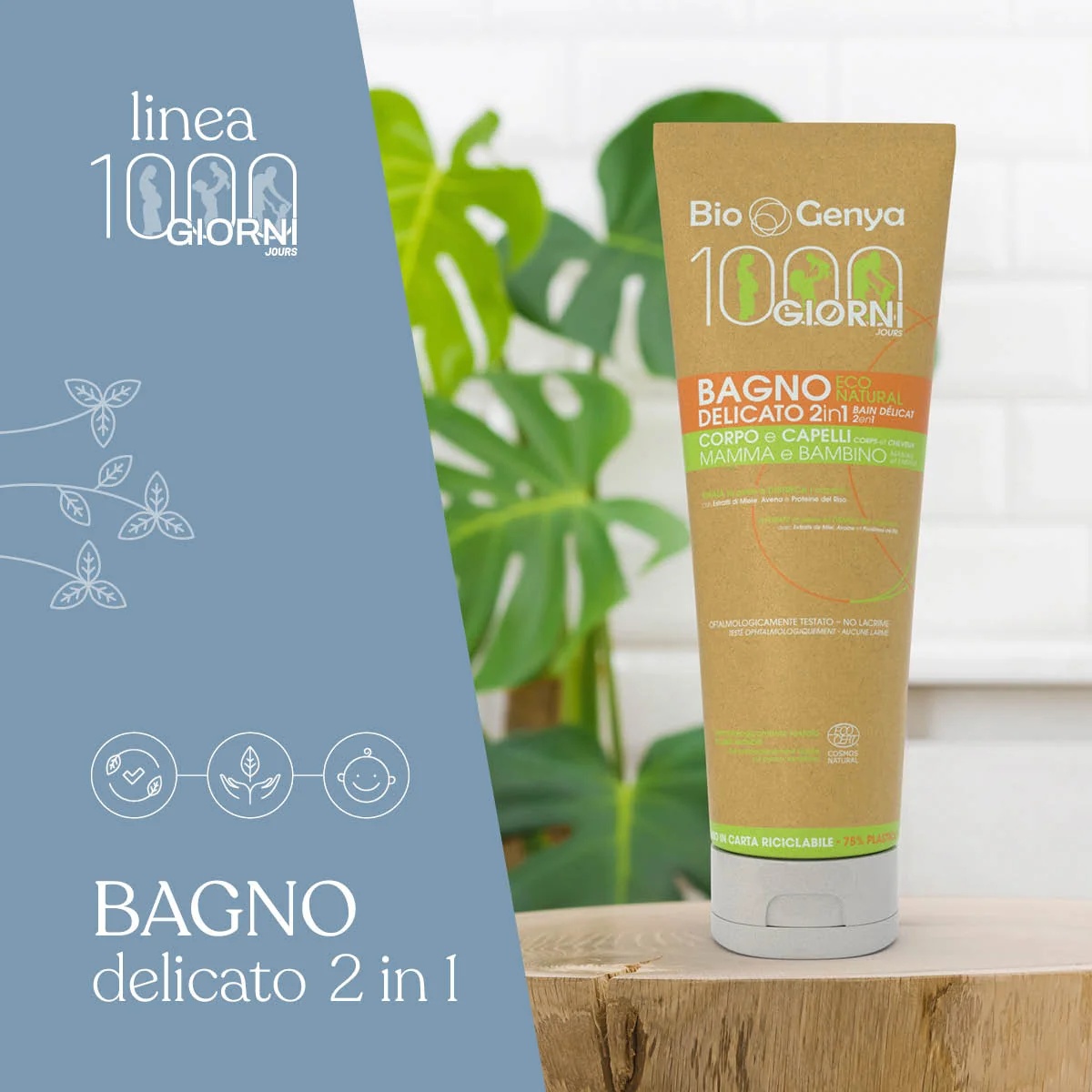 BIOGENYA Biogenya 1000G Bain 2 en 1 250 ml Pour le corps et les cheveux
