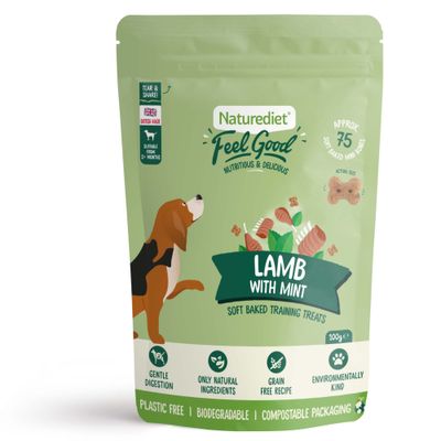Naturediet Feel Good Soft Baked Trainingsleckerlis - Lamm mit Minze