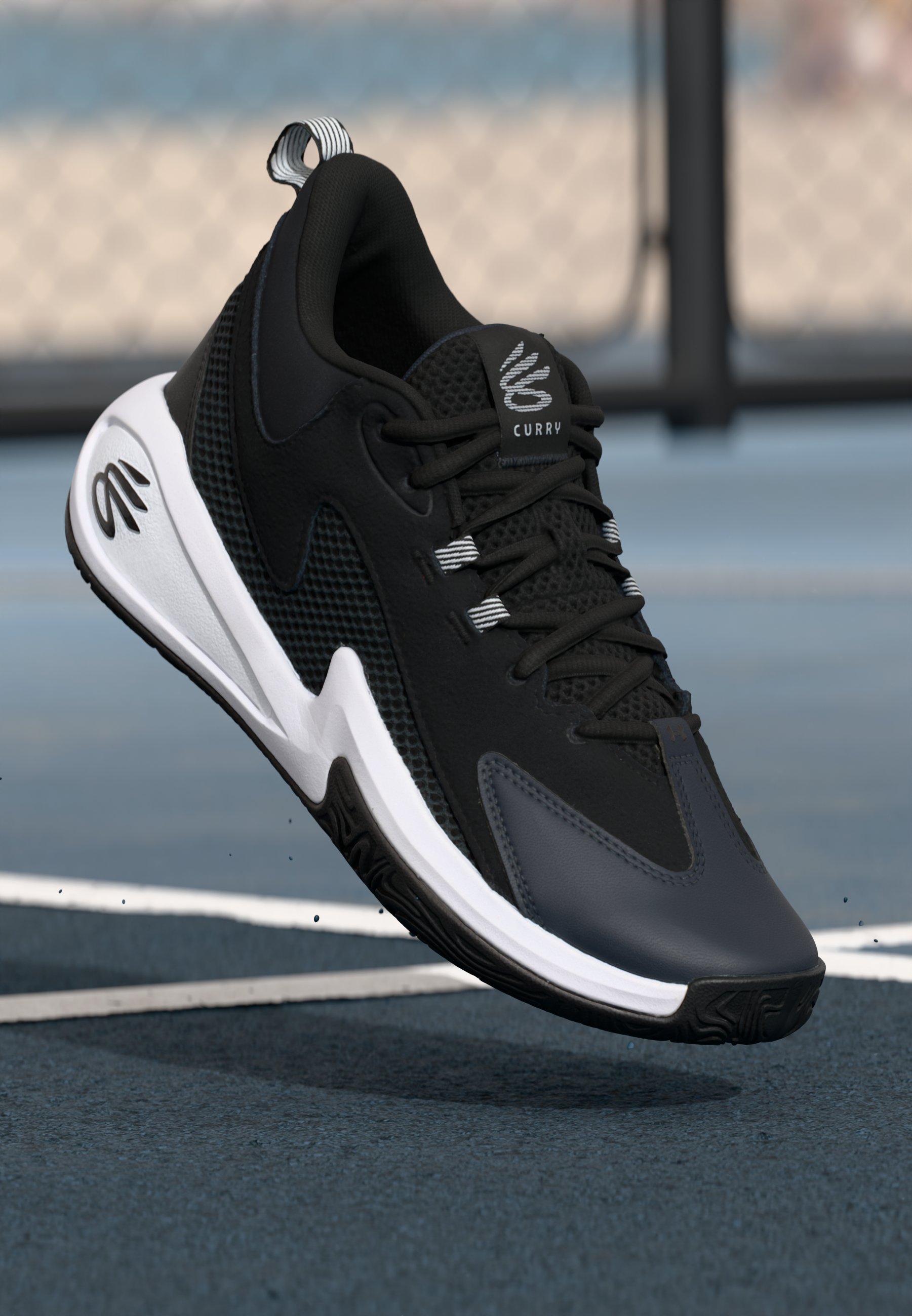 Under Armour CURRY 3Z 25 UNISEX - Buty do koszykówki - czarne/antracytowe