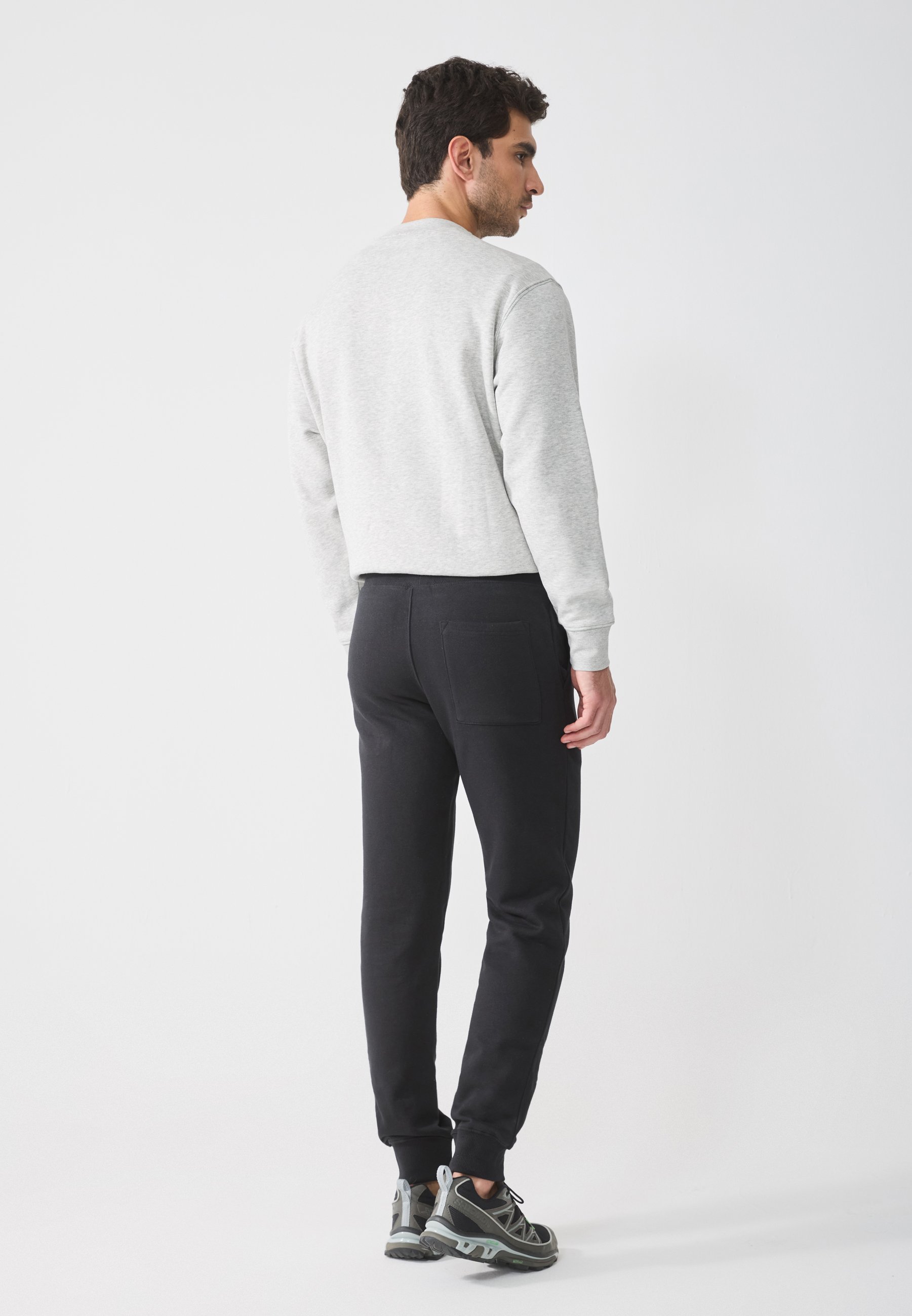 Pier One 2-pack - Trainingsbroek - zwart/gevlekt lichtgrijs