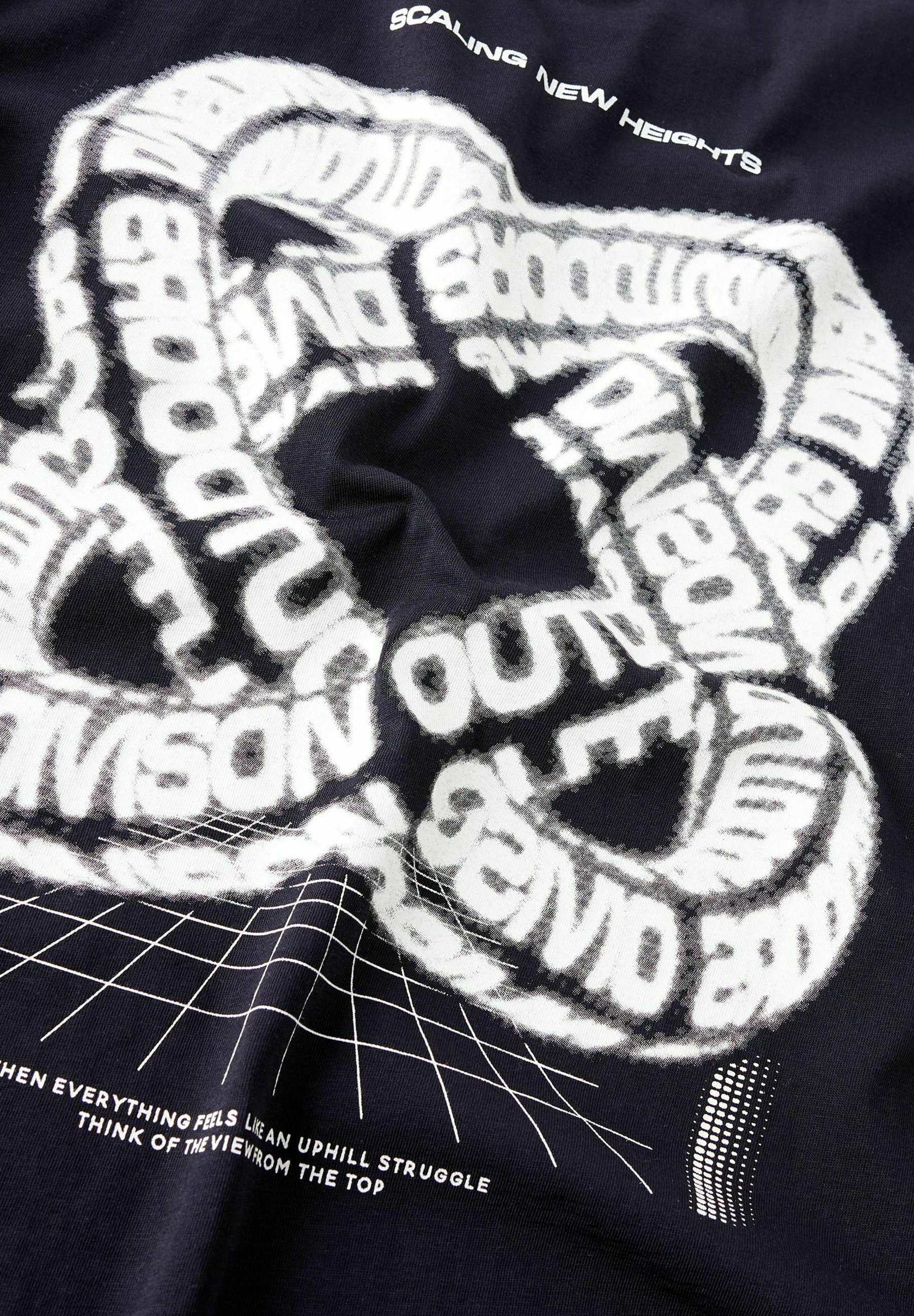 LMTD Print T-Shirt - schwarz