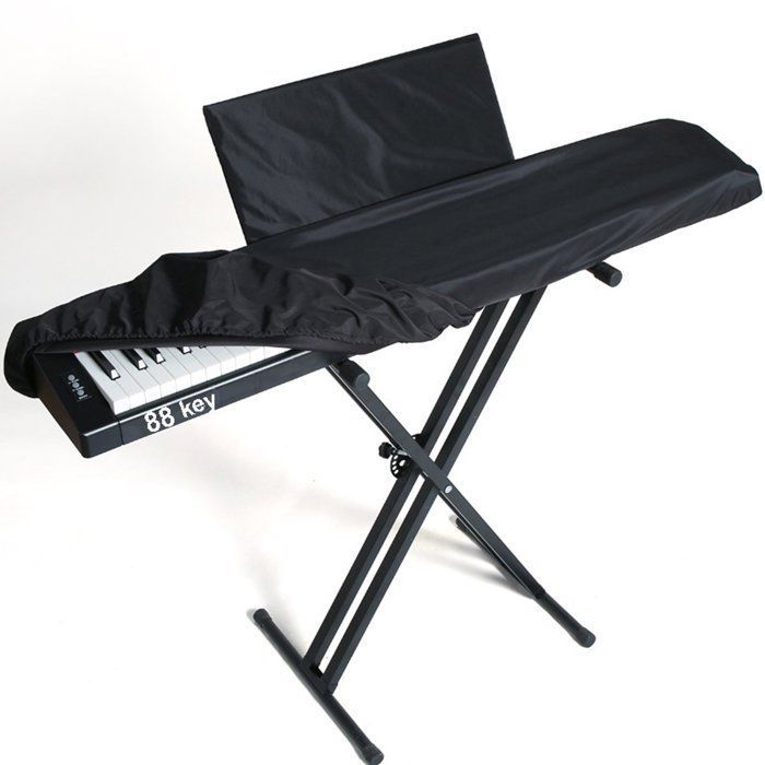 Funda antipolvo para piano - Protector de teclado - Compatible con teclados de 88 teclas de hasta 134 cm de ancho - Funda para atril